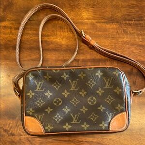 Louis Vuitton Brown Trocadero Bag with Monogram Design